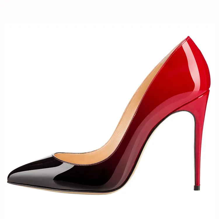 Trendy Color and elegant women pumps pointed toe shoes sexy stilettos ladies high heel dress shoes factory custom