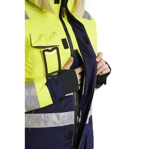 BLAKLADER - 447219873389L Parka de invierno para mujer Hi-vis Yellow/Navy Blue-EAN 7330509616017 ROPA DE TRABAJO DE LA HI-VIS - Product Image 4