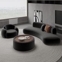 Sofá Seccional en Forma de Abrazadera para Apartamentos, Áreas de Recepción y Discusión en Salones de Belleza, Tiendas de Ropa, Oficinas, Hostales, Vestíbulos de Hoteles y Salas de Estar
