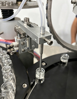 Machine de remplissage et de bouchage automatique de table 1-10 ml, machine de remplissage et de bouchage de flacons de laboratoire avec chargeur de capuchons