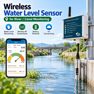 Sensor Inalámbrico de Nivel de Agua Lorawan para Monitoreo de Ríos/Canales, Precisión del 0.25%, Medición Inalámbrica por Ethernet - Product Image 1