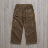 Nouveau Jean en Denim Ciré Tricoté Noir pour Homme, Coupe Ample, Double Genou Renforcé, Qualité Supérieure, Collection 2026