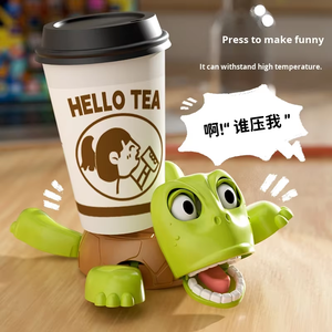 Sous-verre en plastique en forme de tortue, œil, jouet créatif et amusant, célébrité d'Internet, décoratif - Product Image 1