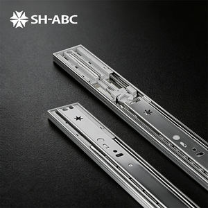 Tam Açılır Yavaş Kapanır Çekmece Rayları Paslanmaz Çelik Bilyalı Rulmanlar Ayarlanabilir Ağır Hizmet Tipi - Product Image 5