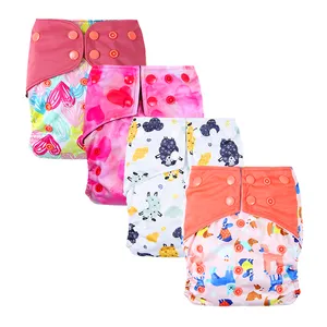 Famicheer embroidered hemp cotton cloth diaper girl free samples cloth nappies