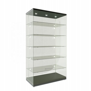 Keway <span class=keywords><strong>freestanding</strong></span> Glass tủ trưng bày hiển thị truy cập hiện đại phong cách đương đại hiển thị trường hợp - Product Image 5