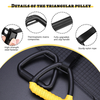Ajustable Adultos Gimnasia Anillos Antideslizante Pull up Triángulo Suspensión Entrenadores