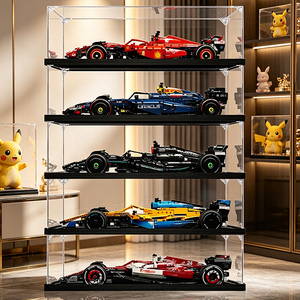 Caja de exhibición de acrílico estilo chino para figuras de carreras F1 42141 42207 42171, cubierta antipolvo, fácil montaje, uso en interiores - Product Image 3