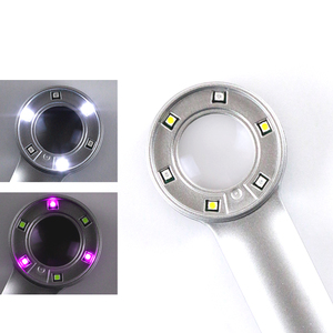 एलईडी रोशनी वाली आंख डबल के 9 ऑप्टिकल ग्लास लेंस हैंडहेल्ड रिचार्जेबल 30 एक्स मैग्निफायर - Product Image 4