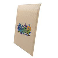 Enveloppes à bulles en kraft beige naturel, impression personnalisée, fermeture autocollante, écologiques, rembourrées pour l'expédition
