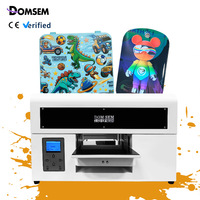 DOMSEM 6 Color Digital A4 UV Impresión Mmachine Plotter de inyección de tinta UV Led Impresora