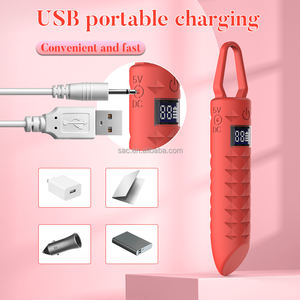 SacKnove Vente en Gros Mini Écran Numérique LCD 10 Vitesses Puissance Rechargeable Choc Électrique Oeuf Anal Sex Toy Femmes Bullet Vibrateur - Product Image 6