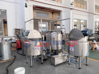 Machine distributrice et ligne de production entièrement automatiques de gâteaux en couches en acier inoxydable 304 avec stérilisateur alimentaire, capacité de 100 kg/h