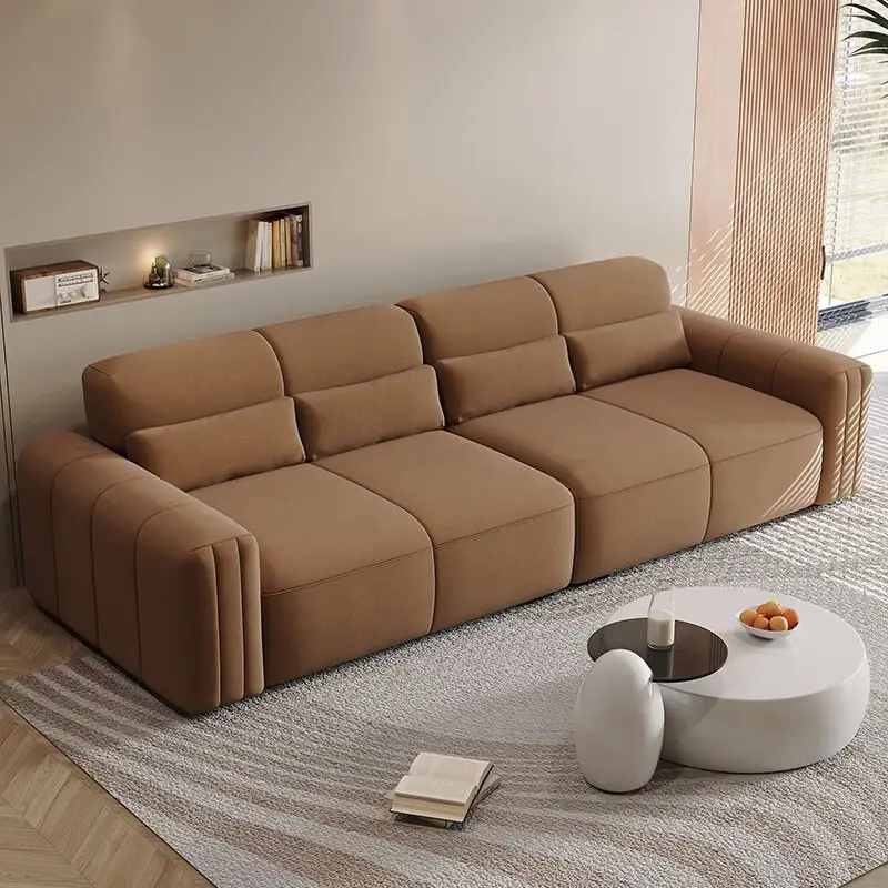 Venta al por mayor tapizado suave sofá moderno sala de estar muebles elegante tela sofá minimalismo popular nuevo diseño sofá