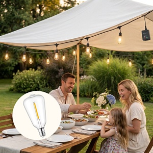 Guirnalda <span class=keywords><strong>de</strong></span> <span class=keywords><strong>Luces</strong></span> LED Solares, Impermeables IP65, con Control Remoto, Decoración Festiva para Jardín, Patio, Paisaje - Product Image 1