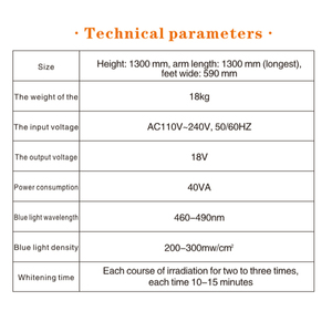 Lampe blanchissante pour <span class=keywords><strong>les</strong></span> <span class=keywords><strong>dents</strong></span> à 8 LED, appareil professionnel <span class=keywords><strong>de</strong></span> blanchiment dentaire - Product Image 5