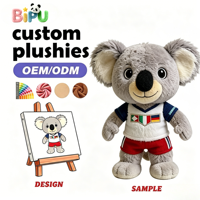 Fabricant de jouets en peluche OEM, jouet en peluche ours gris personnalisé avec rembourrage en coton PP selon votre conception
