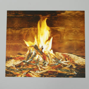 Toile murale Art Déco imperméable et résistante aux intempéries, motif feu de camp, impression résistante à la décoloration pour décoration intérieure suspendue - Product Image 1