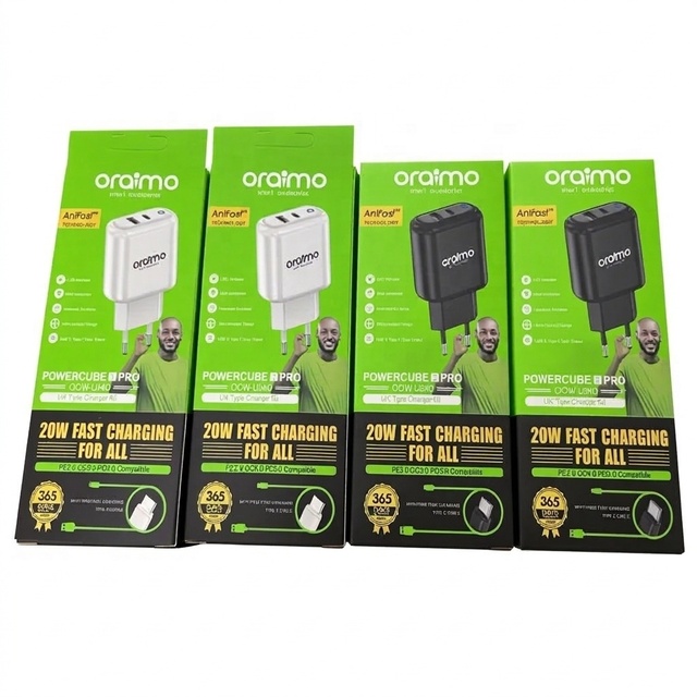 JYD USB Fast Charger Universal Adapter US EU UK Plugs for Oraimo Devices QC3.0 PD Function 20W 5V/2A