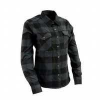 Chemise en flanelle pour moto de qualité supérieure certifiée CE, résistante au vent, pour hommes et femmes, protection pour la conduite à moto