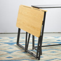 Escritorio Plegable de Diseño Moderno, Escritorio Pequeño para Computadora, Escritorio para Oficina en Casa, Mesa Plegable, Estación de Trabajo para Espacios Pequeños