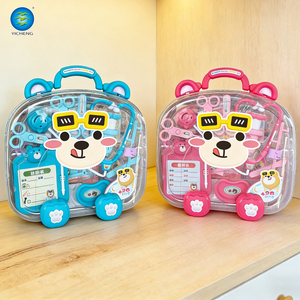 Juego de Médico de Juguete de Plástico para Niños de 26 Piezas <span class=keywords><strong>con</strong></span> Estuche de Almacenamiento en Forma de Oso, Kit Médico de Juego de Imitación para Niños Pequeños, <span class=keywords><strong>Juguetes</strong></span> Educativos para Niños y Niñas - Product Image 1