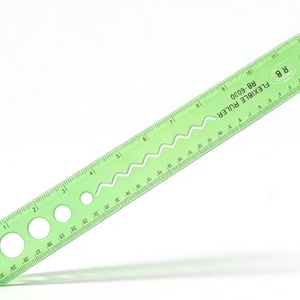Regla de Escala Centimétrica Flexible de Plástico Transparente Multicolor de 8 Pulgadas/20 cm y 12 Pulgadas/30 cm, Papelería Escolar Barata al por Mayor - Product Image 4