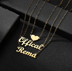 Komi-collar con diseño de nombre <span class=keywords><strong>personalizado</strong></span> para mujer, gargantilla de cadena de 3 capas, chapado en oro y acero inoxidable, <span class=keywords><strong>regalo</strong></span> para pareja y <span class=keywords><strong>amiga</strong></span> - Product Image 2