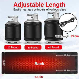 Gas LP Cylinder Tank Warmer Propane Tank Heater <b>Blanket</b> Gas Cylinder Heater for 20, 30, 40 LB Tanks - Product Image 2