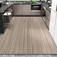 Tapis de sol de cuisine en PVC tissé à la machine, style minimaliste moderne et luxueux, grande surface, imperméable et anti-huile, pour hall d'entrée