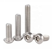 Vis Torx de sécurité à tête cylindrique évasée en acier inoxydable 304, tailles M2, M2.5, M3, M4, M5, M6, M8, M10, M12, pour bois