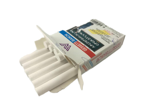 Tiza de carbonato de calcio blanco en caja Embalaje Tiza de acera de color sin polvo para escribir forma redonda - Product Image 2