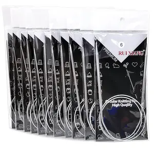 Stainless steel circular needle sweater knitting tool 11pairs set circular needle