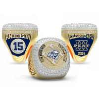 Bague de championnat sportif pour homme en or 18 carats personnalisée 2026, bijou en alliage entièrement serti de diamants, bague de mode