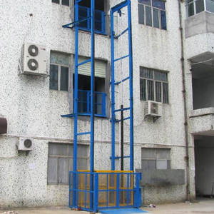 Pengangkat kargo hidrolik elektrik, mesin pengangkat beban tunggal, <span class=keywords><strong>lift</strong></span> kargo rumah tangga sederhana - Product Image 3