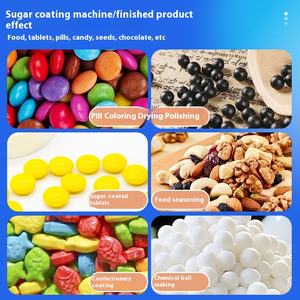 เครื่องเคลือบเม็ดยา ODIN 220V พร้อมระบบอบแห้งและขัดเงา สำหรับถั่วเหลือง ข้าวโพด ข้าวสาลี ถั่ว แป้ง ผลไม้ น้ำตาล เคลือบฟิล์ม - Product Image 6