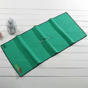 Serviette de golf en microfibre imprimée personnalisée à séchage rapide de nouveau style avec ensemble d'œillets serviettes de golf imprimées vierges pour serviette de sport