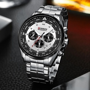 CURREN 8399 Luxury Wrist <b>Watches</b> for Men Stainless Steel Quartz Wristwatches with Chronograph Casual Sport Clock Erkek Kol Saati - Product Image 6
