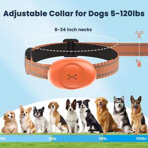 <span class=keywords><strong>Collier</strong></span> de dressage en nylon en acier inoxydable étanche IPX7 <span class=keywords><strong>pour</strong></span> chiens double utilisation de <span class=keywords><strong>chien</strong></span> USB Rechargeable 20 + heures choc de durée de vie de la batterie - Product Image 2