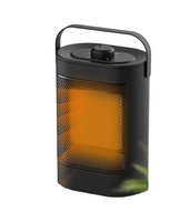 Calentador Cerámico PTC con Control Remoto, Termostato Ajustable, Protección Antivuelco y Contra Sobrecalentamiento, 1500W, 220V, para Hogar y Garaje