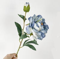 Fleurs artificielles en soie faites à la main, toucher naturel, tiges florales imperméables pour la décoration de mariage et de la maison