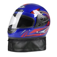 Casque de moto électrique unisexe, intégral, pour l'hiver, avec protection du cou, coupe-vent, en matériau PP de sécurité