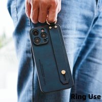 Étui de téléphone professionnel antichoc en cuir avec dragonne et protection d'appareil photo pour iPhone 17 Air 16 Plus 15 14 13 12 Pro Max 11