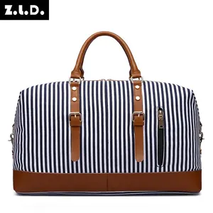 Zuolunduo Groothandel Custom Canvas Duffle Bagage Tote Bag Vrouwen Opvouwbare Reistas