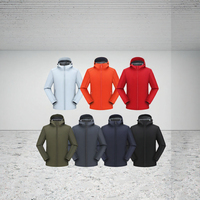Veste coupe-vent imperméable respirante anti-boulochage à fermeture éclair intégrale, multi-poches réglables, pour l'automne, les trajets urbains et les activités de plein air, avec capuche, modèle intelligent