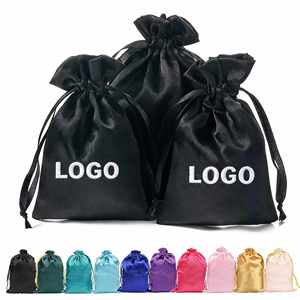 Personalized Dust Bag with logo Travel Portable Satin Fabric Drawstring Gift Bag Silk <b>Screen</b> Promotional Dust Bags for Clothing - Product Image 1