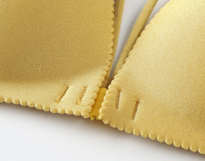 Solid Color Sexy Push-Up Front Closure <b>Wire</b> Free Breathable Woven Seamless Comfortable Anti-Bacterial Eco-Friendly Sling Bra - Product Image 5