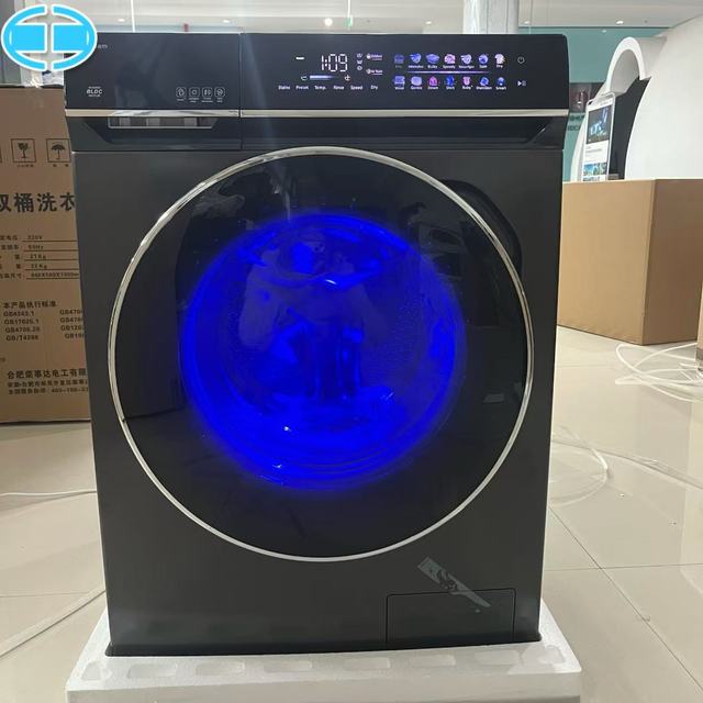15kg Large Capacity Fully Automatic Washing Machine with Inverter Touch Screen Washing Machine Blue Light Sterilization