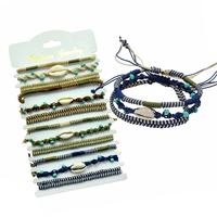 Bracelet réglable en zircon motif tortue turquoise RH PRB-593/594 pour les vacances à la plage