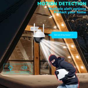 Tuya 2K 4K 4MP PTZ IP الكشف عن الإنسان والمراقبة بالفيديو واي فاي اللون في الهواء الطلق رؤية ليلية كاميرا حماية أمنية - Product Image 5